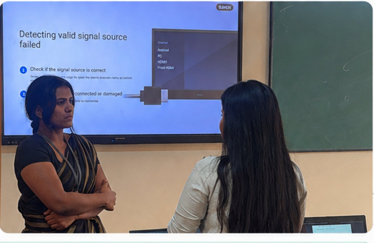 Faculty and trainer during an on-campus Growvia program